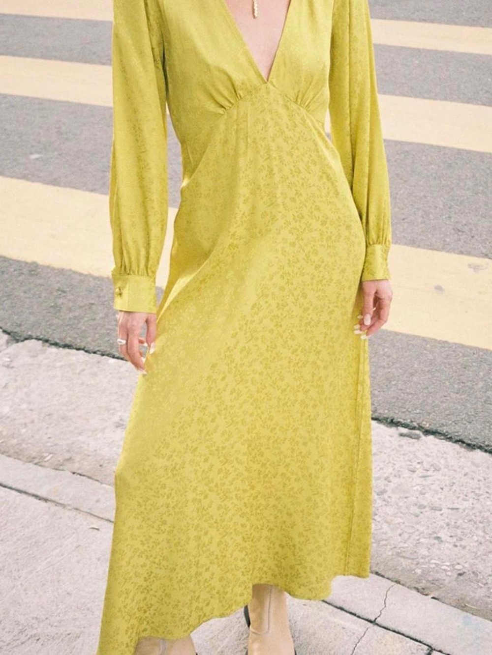 Lisa Says Gah Georgia Long Sleeve Dress - Turmeric
